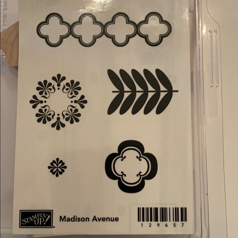 JUST IN Madison Avenue rubber stamp set